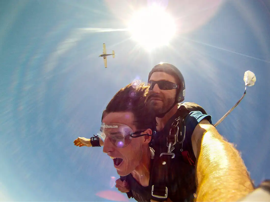 Chip Elder hitting a golf ball on Long Island in New York
